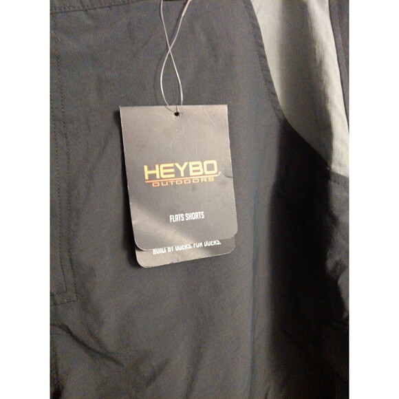 Heybo Outdoors Getaway Heather Charcoal Shorts Men’s XL NWT - Picture 2 of 5